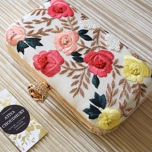 Floral Clutch bridal & special occasion